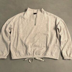 Banana Republic Quarter Zip in Heather Tan - Size XS